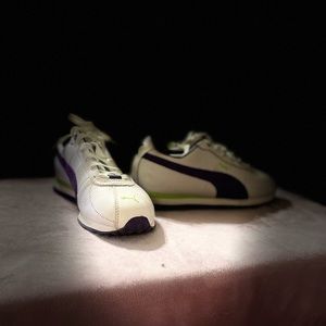 Women’s Puma Sneakers Turin white-mulberry purple green accents